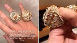 But the lakers' latest ring ceremony was like no other. Drake Flashes Raptors Championship Ring Alongside His Own Custom Made Us 150 000 Bling Ctv News