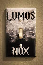Lumos Nox Harry Potter Light Switch Plate By Lunalovebycorinna Harry Potter Decor Harry Potter Room Decor Harry Potter Room Fans will love these diy harry potter wands!