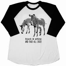 Black And White Baseball Tee Toddler Black White And Rad All Over Zebra Kids Baseball Tee Look