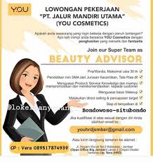 Check spelling or type a new query. You Cosmetiks Pt Jalur Mandiri Utama Buka Rekrutmen Di Posisi Beauty Advisor Ringtimes Banyuwangi