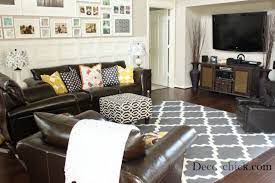 Our New Living Room Rug Decorchick Rugs In Living Room Brown Living Room Decor Brown Couch Living Room