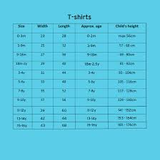 child tee shirt size chart rldm