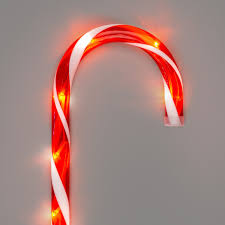 Candy cane, christmas lights, christmas, done. Large Candy Cane Pathway Lights Set Of 4 Christow