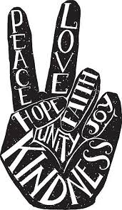 Black And White Peace Sign Fingers Peace Sign With Words Peace Love Faith Joy Hope Kindness Unity Poster By Picbykate Peace Sign Art Hippie Art Peace Poster