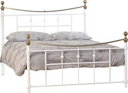 Laura ashley metal alice daybed in cream. Dakota Cream Double Bed Frame Metal Beds Fads