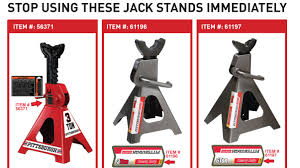 Save 60% by shopping at harbor freight. Harbor Freight Jack Stand Recall Replacement Stands Added To Recall Too