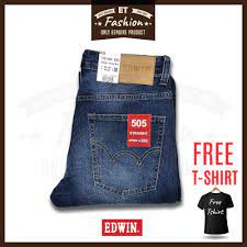 Berminat borong atau beli secara runcit sila wasap ke 0166605431. Edwin Men S Jean Classic 505 Long Pants Smart Casual Seluar Jeans Lelaki Original Edwin Jeans Straight 505 2466 Shopee Malaysia