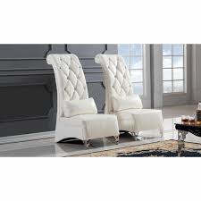 Joseph 37 W Tufted Faux Leather Slipper Chair Wooden Accent Chair Accent Chairs Furniture