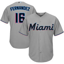 Majestic Authentic Jose Fernandez Youth Grey Mlb Jersey