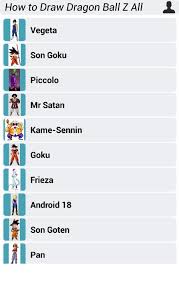 Maybe you would like to learn more about one of these? How To Draw Dragon Ball Z All Characters For Android Apk Download