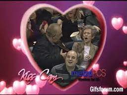 An element of a culture or system of behavior that may be considered to be passed. 16 Gifs Of The Most Hilarious Kiss Cam Goofs Ever Funny Kiss Cam Funny Gif