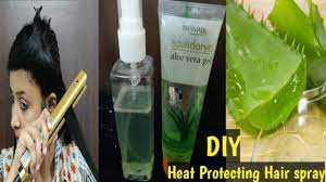 Heat Protection Hair Spray Before Ironing And Blow Drying Diy Youtube