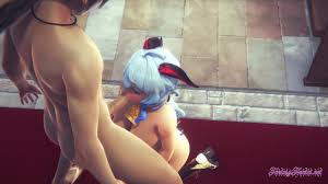 Ganyu sucks and gets fucked in church by Xiaoblasphemous pleasure