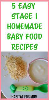 5 Easy Stage 1 Homemade Baby Food Recipes 4 6 Months Homemade Baby Foods Baby First Foods Baby Food Recipes