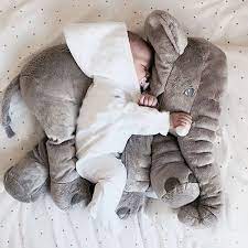 Plush Elephant Toy Kids Sleeping Back Cushion Elephant Placate Doll Stuffed Plush Pillow Birthday Gift Elephant Plush Elephant Plush Toy Elephant Pillow