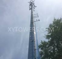 China 10M Steel Microwave Monopole Telecom Tower Manufacture ...