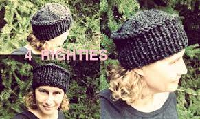Watch How To Knit Flat Top Hat Fast Project 4 Righties Chunky Knitting Patterns Hat Knitting Patterns Flat Top Hats