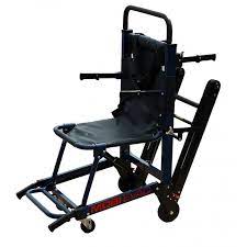 The evac+chair 600h incorporates 2 carrying handles that allow for one to four person operation in locations with difficult access, including upwards evacuation. Mobi Medical Evacuation Stair Chair Pro