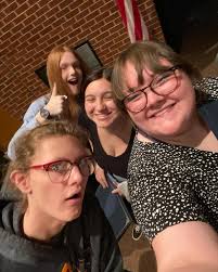 Sarah Lasater and Leo Hoffman are you William Inge Scholarship Champs!! Aly  and James earned honors for outstanding acting! So proud of our group!