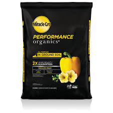 I need to reseed certain parts of the lawn and was wondering if i. Miracle Gro 1 3 Cu Ft Performance Organics All Purpose In Ground Garden Soil 45015430 The Home Depot