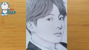 Check out inspiring examples of jungkook artwork on deviantart, and get inspired by our community of talented artists. Pencil Sketch Drawing Of Bts Jungkook Drawing Tutorial Face Drawing é˜²å¼¾å°'å¹´å›£ Youtube