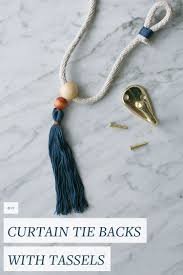Amanda bell spent six years working as an interior designer and project coordinator before. Jojotastic Diy Boho Curtain Tie Backs With Tassels