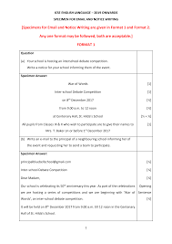 Contents include target group (to whom it. Https Cisce Org Pdf Icse Class X Specimen Question Papers 2019 Specimen 20for 20email 20and 20notice 20writing Pdf