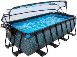 Dass der pool rechteckig sein soll, kann die leider bieten die hersteller keinen „pool rechteckig test an. Exit Pooluberdachung Bxlxh 200x427x100 Cm Kaufen Otto Sonnendach Pooluberdachung Pool