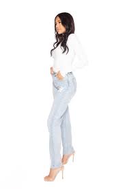 Graffiti Straight Leg Jeans La Sisters