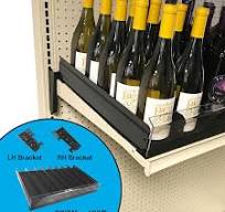 BOF VersaSlide Gravity Feed Upper Shelf w/Dividers, Wine & Liquor Bottles,  36W 19D