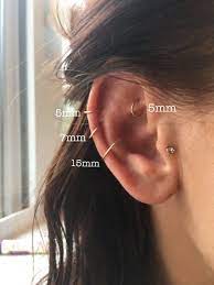 14k Rose Gold Gold Filled Cartilage Jewlery Dainty Endless Hoop Earring 20 Gauge 18 Gauge 5mm 7mm 10mm 15mm Conch Helix Tragus Daith 14kt Cartilage Jewelry Ear Piercings Ear Piercings Cartilage