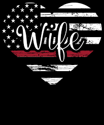 They are made for the outside of your vehicles window or any smooth this thin red line flag is hand painted on reclaimed wood. Firefighter Wife American Flag Thin Red Line Fireman Apparel Digital Art By Michael S