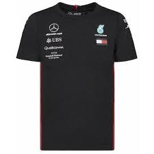 Mercedes Amg Petronas Motorsport 2019 F1 Kid S Team T Shirt Black Team T Shirts Black Shirt Shirts