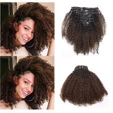 How do i loosen my natural 4a hair to 3c texture? Amazon Com Anrosa Kinkys Curly Clip In Hair Extensions Human Hair 3c 4a Afro Kinky Curly Natural Hair Clip Ins Real Remy Thick Human Hair Extension For Black Women 10 Inch Ombre