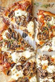 White Mushroom Pizza Recipe Food Mushroom Pizza Recipes
