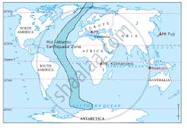 One of the most notable is found on alaska's central coast, extending north to central asia is another of the world's major earthquake zones. Show The Following On A Given Outline Map Of The World A Mt Kilimanjaro Geography And Economics Shaalaa Com