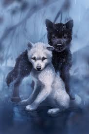 Howl at the rising moon with these anime wolf characters! Anime Black And White Wolf Wallpaper