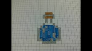 Coloriage minecraft 20 modèles à imprimer gratuitement. Tuto Comment Dessiner Une Potion De Minecraft En Pixel Art Youtube