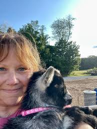 Goat snuggle event at a local farm