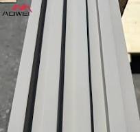 Factory Fluted Wall Cladding Embossed WPC Acoustic Board for Interior  Design Projects