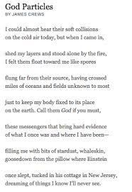 God Particles James Crews Prose Poetry Poetry Foundation Poem A Day