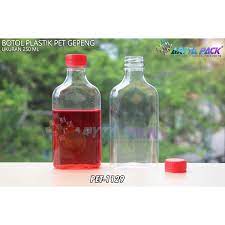 Tersedia dalam beberapa pilihan warna : Pet1129 Botol Plastik 250ml Minuman Gepeng Tutup Merah Shopee Indonesia