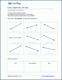 A line segment is a small section of a line. Lines Segments And Rays Worksheets K5 Learning
