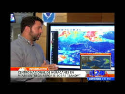 #cdn #caribe #rd el centro nacional de huracanes de los estados unidos emitió este miércoles un aviso sobre potencial ciclón tropical para las islas del. Centro Nacional De Huracanes De Miami Entrega Ultimo Reporte Del Recorrido De Sandy Youtube