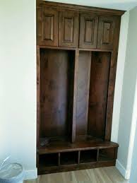 Knotty Alder Lockers Stained Walnut Staining Cabinets Alder Cabinets Knotty Alder Cabinets