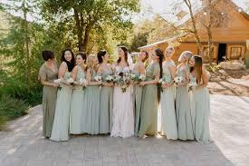Bridal Party Serendipity Garden Wedding Dan And Tyler Photography Serendipity Garden Weddings Tan Bridesmaid Dresses Tan Bridesmaids