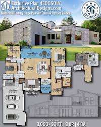 Hacienda on the lake (13054). Plan 430050ly Modern Hill Country House Plan With Open Air Upstairs Balcony House Plans Country House Plan Country House Plans