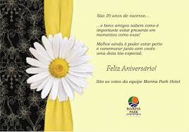 Cartao De Aniversario Para Empresa Parceira Do Marina Park Hotel