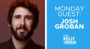Josh is stopping by Live with Kelly and Ryan today to perform and chat  about his new album Harmony! Tune in! 📻🎤