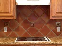 Adding vinyl, white stone, marble, or ceramic tiles to your kitchen backsplash, shower, or floors can also protect surfaces from water and debris. Mexican Saltillo Floor Tile Terra Cotta Mexican Flooring Kitchen Tiles Backsplash Backsplash Terracotta Tiles Kitchen